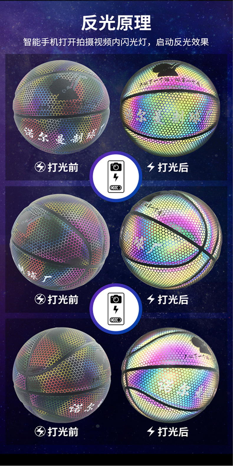 Luminous Basketball Reflective Luminous Basketball Colorful Luminous Pu Basketball No. 7 Sweat-Absorbing Reflective Basketball Customization Luminous Basketball Reflective Luminous Basketball Colorful Luminous Pu Basketball No. 7 Sweat-Absorbing Reflective Basketball Customization