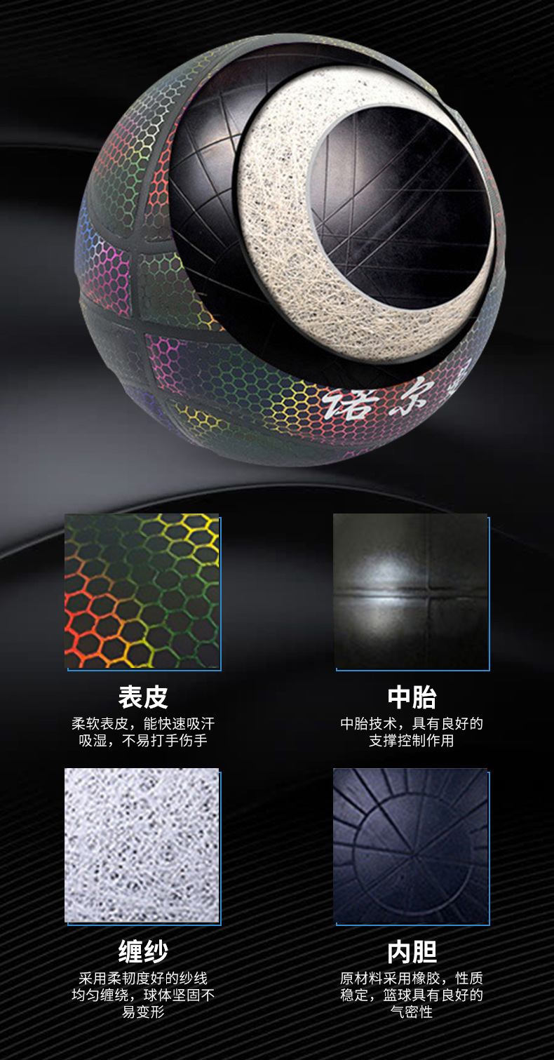 Luminous Basketball Reflective Luminous Basketball Colorful Luminous Pu Basketball No. 7 Sweat-Absorbing Reflective Basketball Customization Luminous Basketball Reflective Luminous Basketball Colorful Luminous Pu Basketball No. 7 Sweat-Absorbing Reflective Basketball Customization