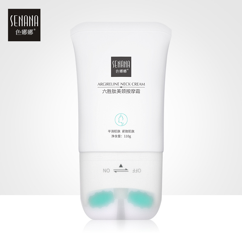 Senana Marina Areginine Essence Net Skin Cream Hydrating Moisturizing and Nourishing Massage Cream Double-Roller Neck Firming Cream Neck Care