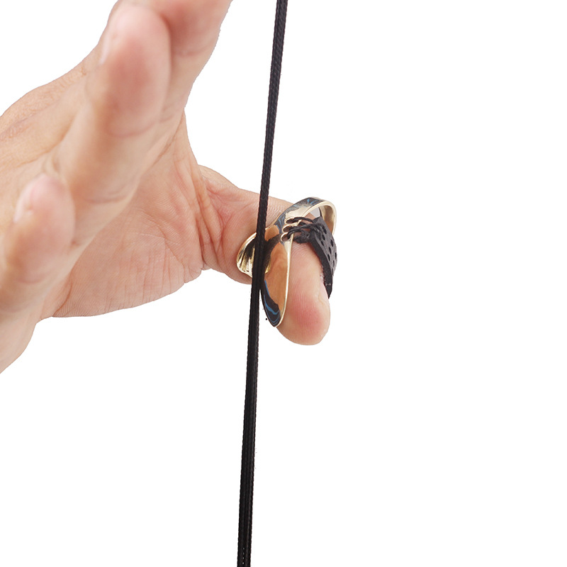 Archery Brass Thumb Ring Traditional Anti-Qumei Hunting Bow and Arrow Archery Equipment Multi-Specification Mongolian Style Thumb Ring in Stock Wholesale