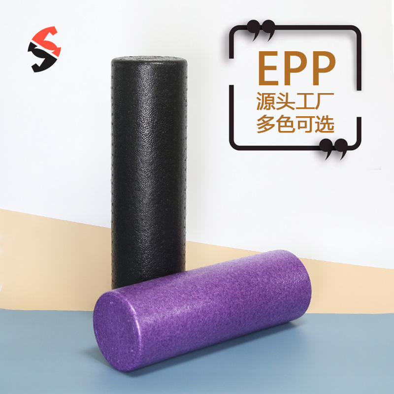 Roller EPP Yoga Column Fitness Muscle Relaxation Roller Massage Stick Solid Polished Surface Black and Other MultiColor