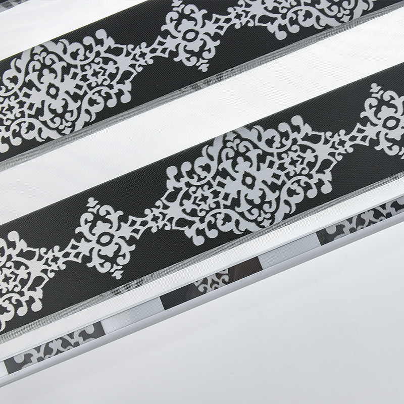Modern Simple Soft Gauze Curtain Shading Office Kitchen Bathroom Curtain Double-Layer Jacquard Roller Shutter Curtain