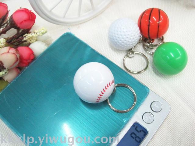Leisure sporting goods basketball keychain 2.8cm tennis pendant mini golf fan your baseball factory