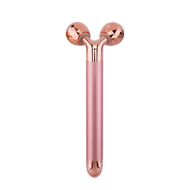 3D Roller Golden Stick Electric Massage Stick Face Slimming Beauty Bar 360 Degree Rolling Massage Lifting and Tightening V Face Tool