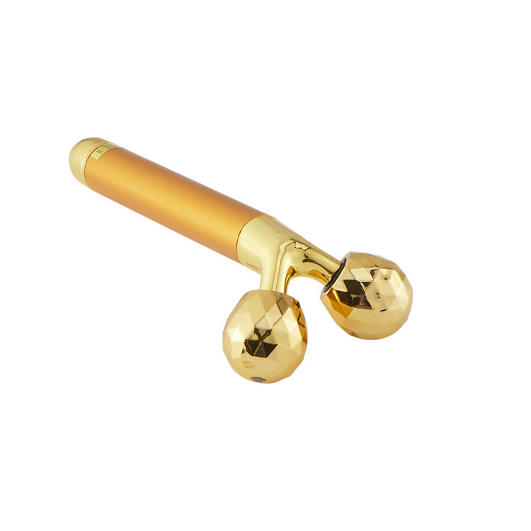 3D Roller Golden Stick Electric Massage Stick Face Slimming Beauty Bar 360 Degree Rolling Massage Lifting and Tightening V Face Tool 3D Roller Golden Stick Electric Massage Stick Face Slimming Beauty Bar 360 Degree Rolling Massage Lifting and Tightening V Face Tool