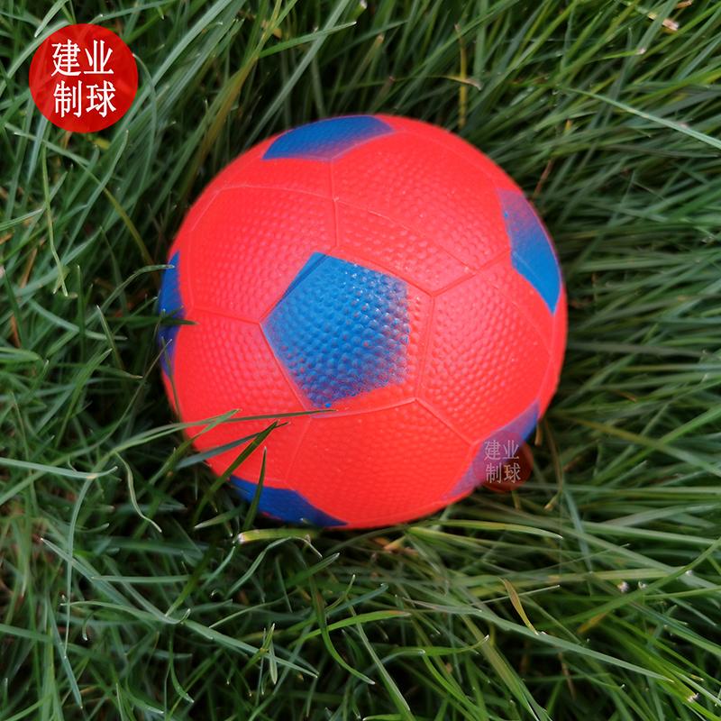 Manufacturers direct children inflatable rubber ball 16cm basketball children outdoor patting ball football wholesale