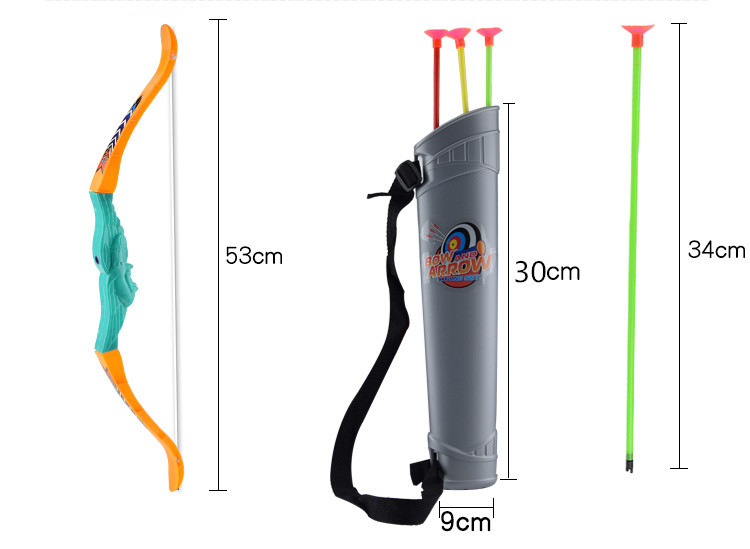 Children's Folding Bow and Arrow Toy Boy Outdoor Sucker Shooting Competitive Toy Set Quiver Arrow Target Stall Supply