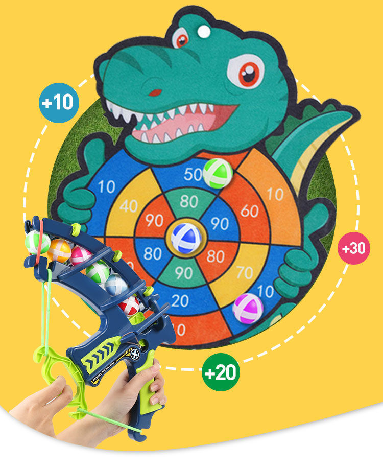 Tiktok Sticky Ball Bow and Arrow Sticky Ball Target Sticky Ball Shooting Sucker Ball Darts Children's Toy One Piece Dropshipping
