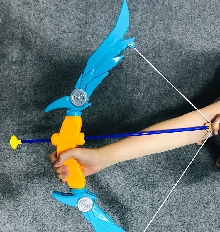 Children's Bow and Arrow Toy Outdoor Shooting Folding Deformation Archery with Sucker Target Boy Sports Suit Exclusive for Cross-Border
