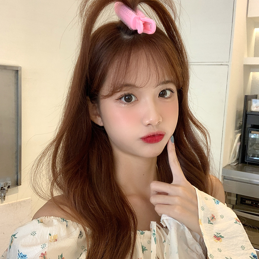 2-Piece Girl's Head Hair Root Fluffy Clip Artifact High Skull Top Bangs Roller Seamless Barrettes Forehead Fixed Hair Accessories 2-Piece Girl's Head Hair Root Fluffy Clip Artifact High Skull Top Bangs Roller Seamless Barrettes Forehead Fixed Hair Accessories