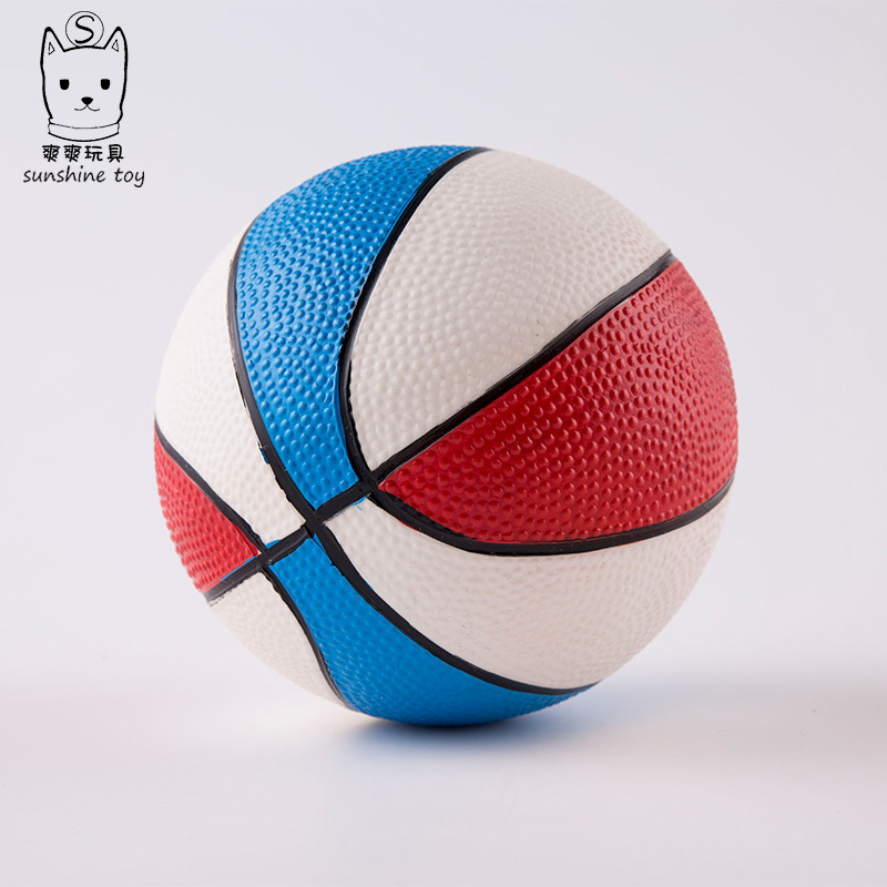 16MPVC three-color small basketball children Inflatable Toy ball Kindergarten 9-inch Patted painted basketball manufacturers Wholesale