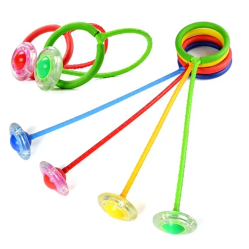 Children&#039;s Flash Bouncing Ball Adult Fitness Fitness Ball Dancer Bouncing Ball Strafe-Jumping Loop Single-Legged Swing Ball