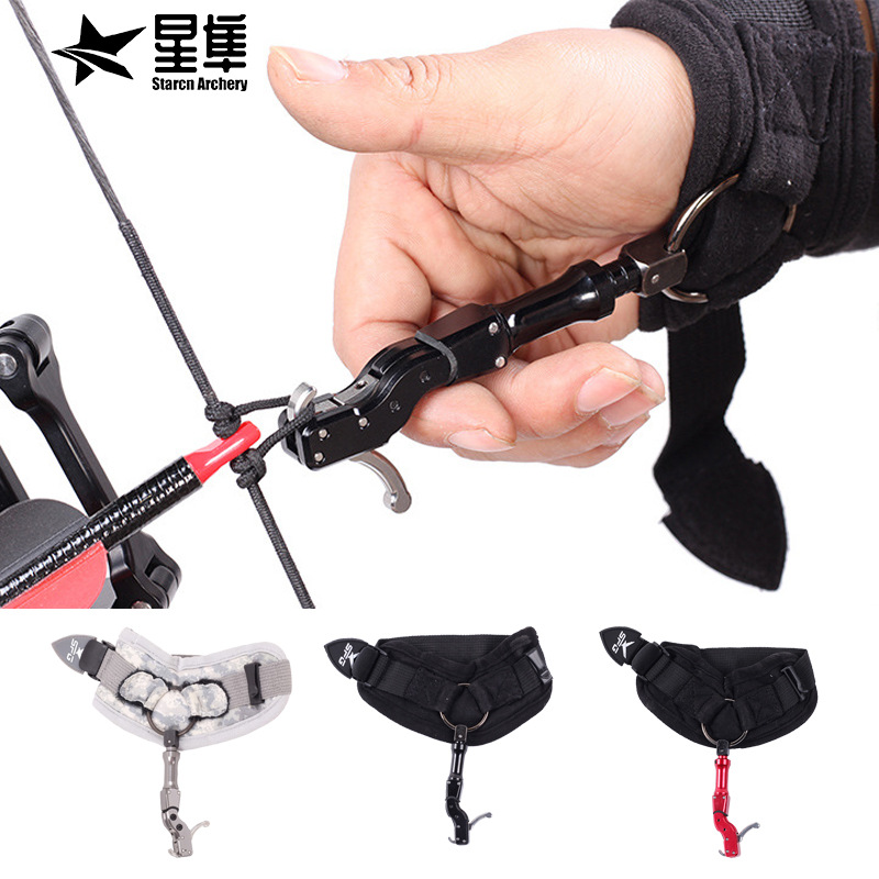 Factory Direct Supply Bow and Arrow Wrist Strap Release Aid New Hook Wrist Spreader Composite Pulley Bow Archery Accessories Release Aid