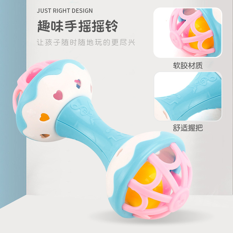 Port Bichon Baby Fitness Ball Baby Animal Rattle Ball Hand Ball Soft Rubber Ball Rattle Hand Ball Toy