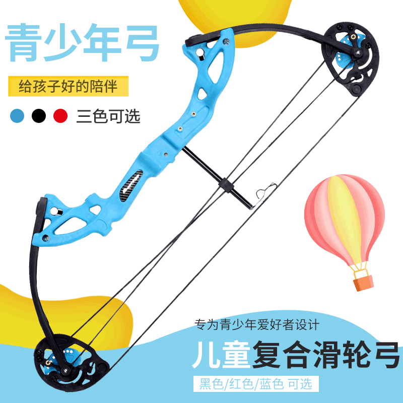 Cross-Border Wholesale Children&#039;s Composite Pulley Bow and Arrow Outdoor Archery Equipment Children&#039;s Toy Bow Recommended Matching Sucker Arrow