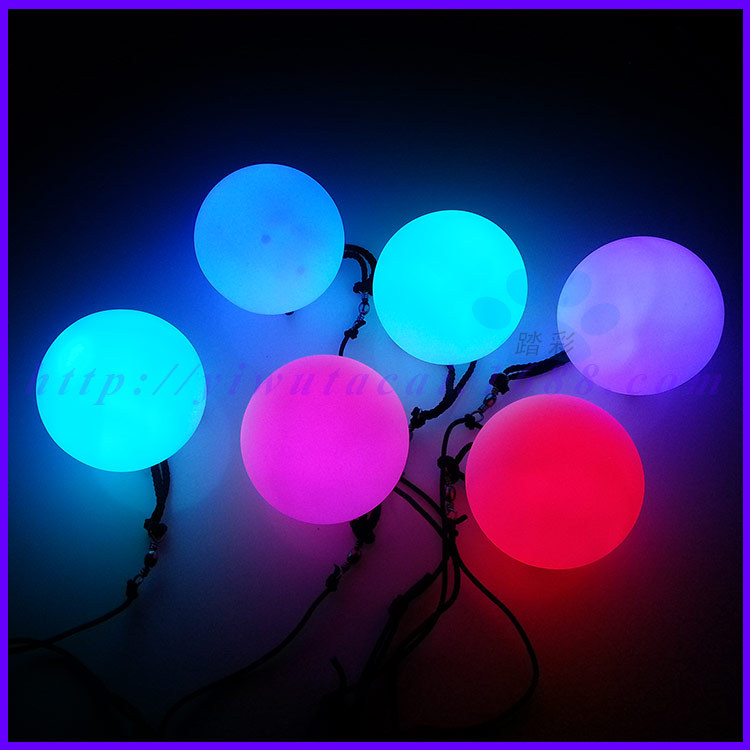 LED Luminous Vinyl Ball Nine Function Flash Poi Dance Supplies Acrobatics Props Yo-Yo Fancy Fitness Ball LED Luminous Vinyl Ball Nine Function Flash Poi Dance Supplies Acrobatics Props Yo-Yo Fancy Fitness Ball