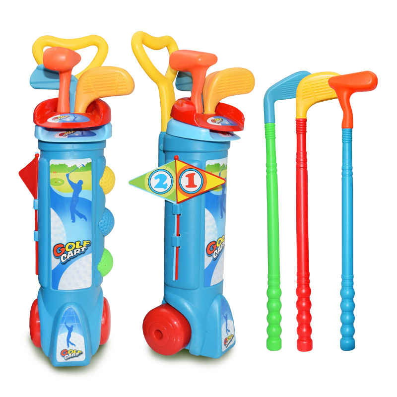 Hot Sale Children&#039;s Parent-Child Practice Golf Set Indoor and Outdoor Sports Fitness Ball Toys Outdoor D