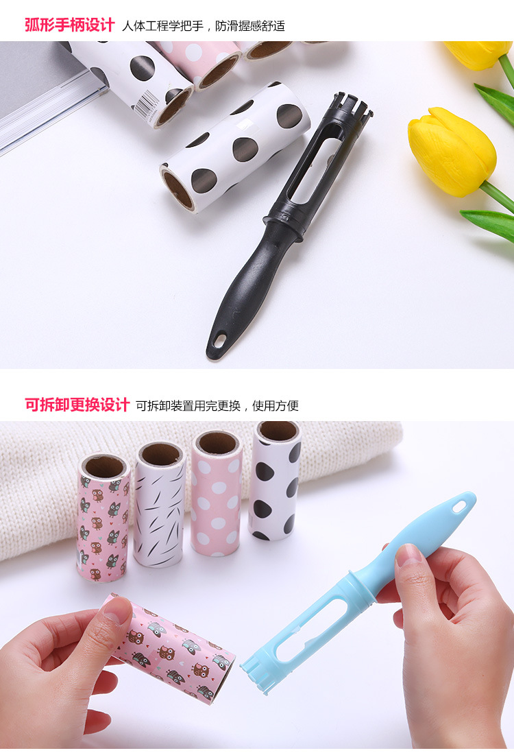 Mini Tearable Clothing Roller Lent Remover Drum Dusting Brush Sticky Layer Paper Dust Removal Hair Remover 30 Layers Mini Tearable Clothing Roller Lent Remover Drum Dusting Brush Sticky Layer Paper Dust Removal Hair Remover 30 Layers