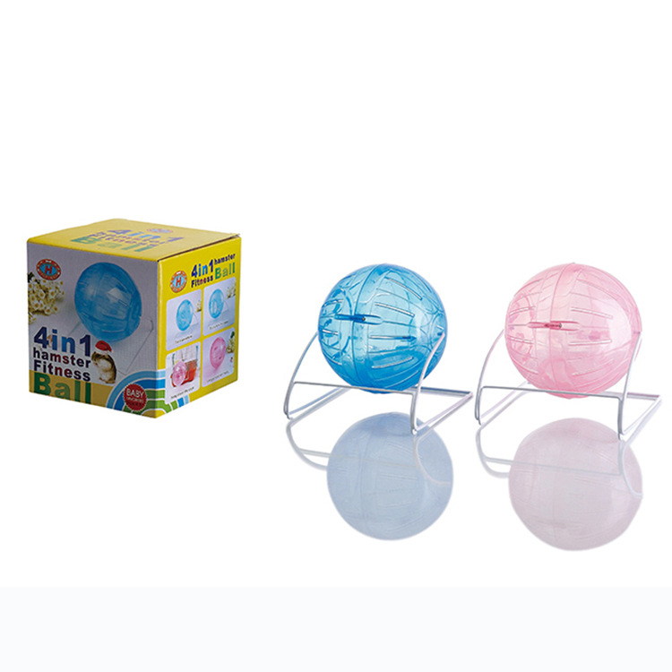 Pet toys with small pet hamster hamster ball support exercise ball mute running fitness ball Pet toys with small pet hamster hamster ball support exercise ball mute running fitness ball