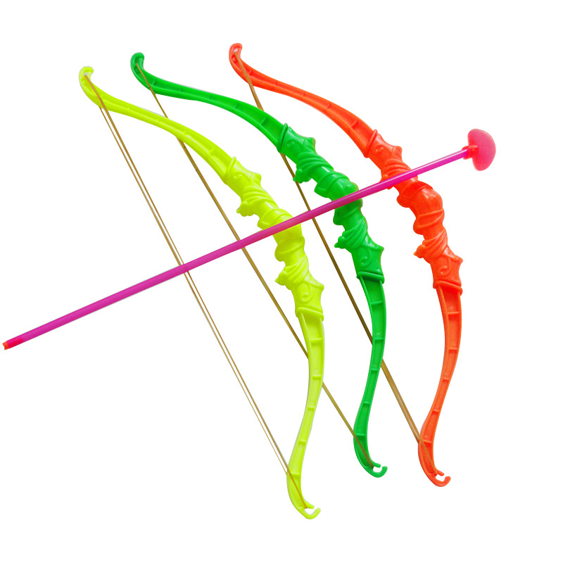 Plastic Toy Soft Elastic Sucker Bow and Arrow Set Mini Bow and Arrow Children Education Toy Night Market Stall Supply