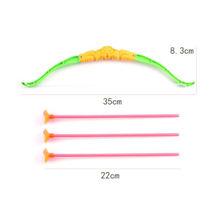 45cm Large Plastic Bow and Arrow Toy Sucker Bow and Arrow Set Children Education Toy Gift Giving Factory Wholesale