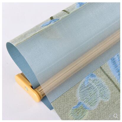 Factory Wholesale Room Darkening Roller Shade Jacquard Soft Gauze Curtain Rainbow Curtain Sun Moon Curtain Hotel Manual Electric Curtain