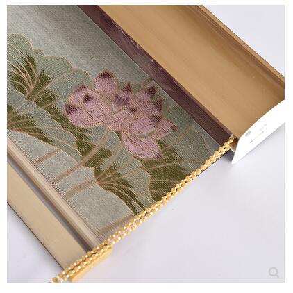 Factory Wholesale Room Darkening Roller Shade Jacquard Soft Gauze Curtain Rainbow Curtain Sun Moon Curtain Hotel Manual Electric Curtain