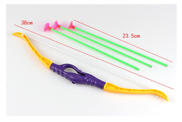 Children's Small Simulation Bow and Arrow Toy Soft Elastic Sucker Bow and Arrow Military Model Toy Wholesale Stall Hot Sale Children's Small Simulation Bow and Arrow Toy Soft Elastic Sucker Bow and Arrow Military Model Toy Wholesale Stall Hot Sale