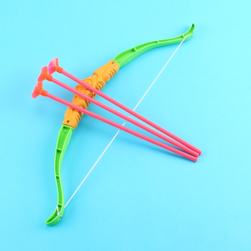 36cm Large Plastic Bow and Arrow Toy Sucker Bow and Arrow Set Children Education Toy Gift Giving Factory Wholesale