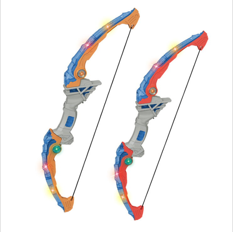 Plastic Bow and Arrow Set Toy Shooting Big Battle with Light New Children&#039;s Toy Stall Hot Sale Cross-Border Hot