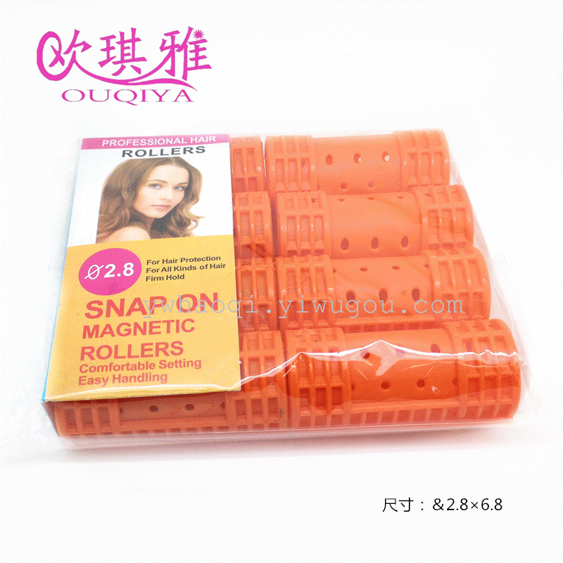 Hair curler for &#034;pear&#034; style hair, disposable plastic toothed hair roller  28#