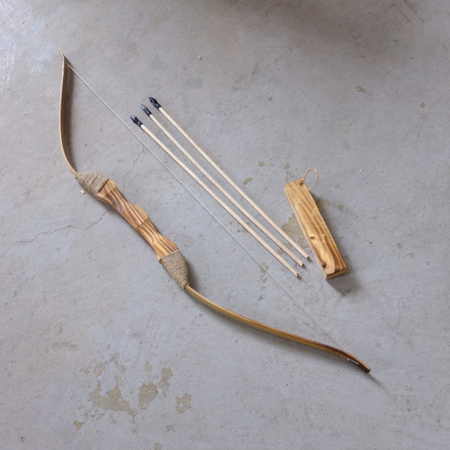 Factory Direct Sales Children's 1 M Hemp Rope Bow and Arrow Model Traditional Bamboo Toy No Killing Power Factory Direct Sales Children's 1 M Hemp Rope Bow and Arrow Model Traditional Bamboo Toy No Killing Power