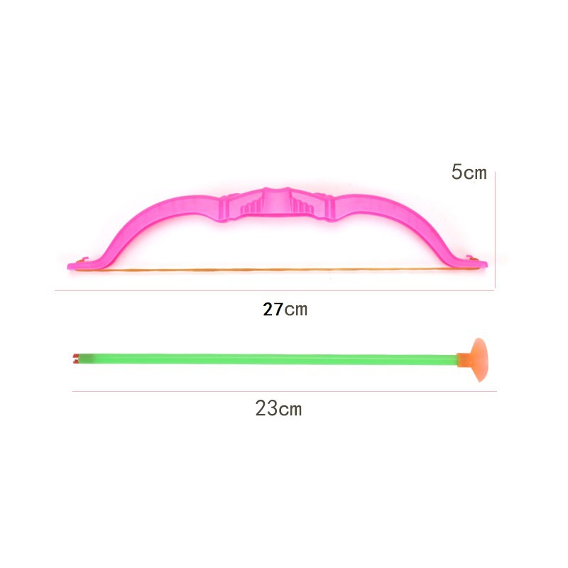 27cm Medium Plastic Bow and Arrow Simulation Shooting Children&#039;s Bow and Arrow Hot Sale Educational Stall Toy Factory Wholesale H