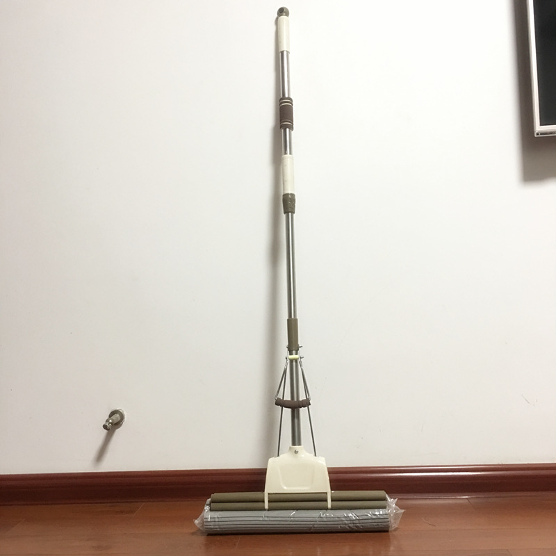 New 27cm38 Large Collodion Cotton Absorbent Roller Mop Lazy Hand-Free Sponge Mop Mop Wringing Mop