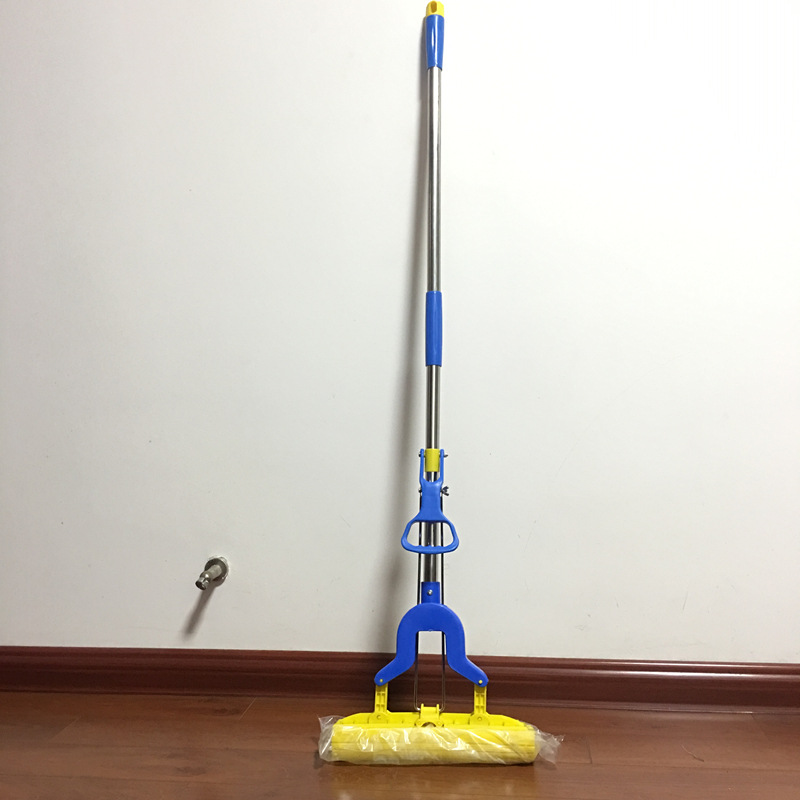 New 27cm38 Large Collodion Cotton Absorbent Roller Mop Lazy Hand-Free Sponge Mop Mop Wringing Mop