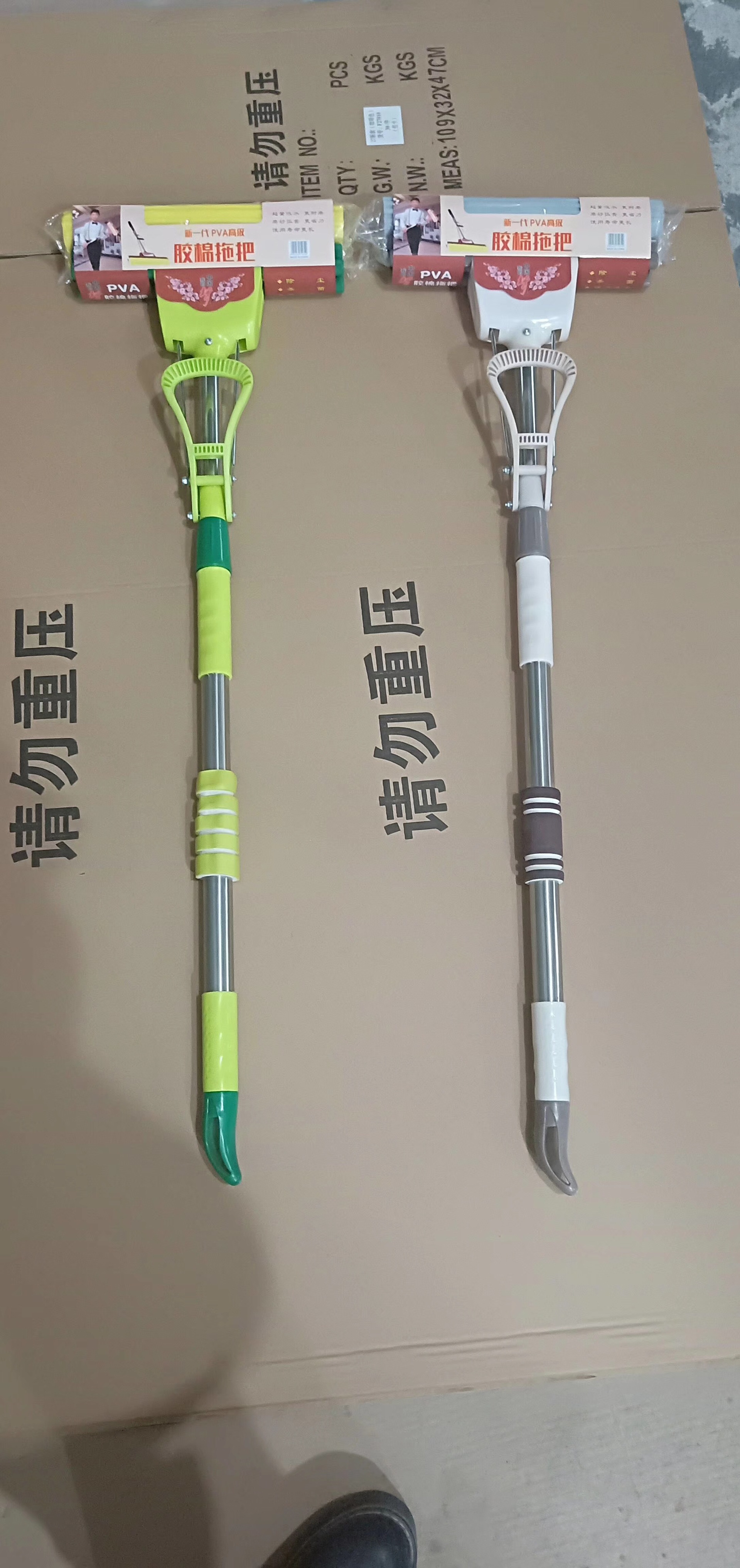 New 27cm38 Large Collodion Cotton Absorbent Roller Mop Lazy Hand-Free Sponge Mop Mop Wringing Mop