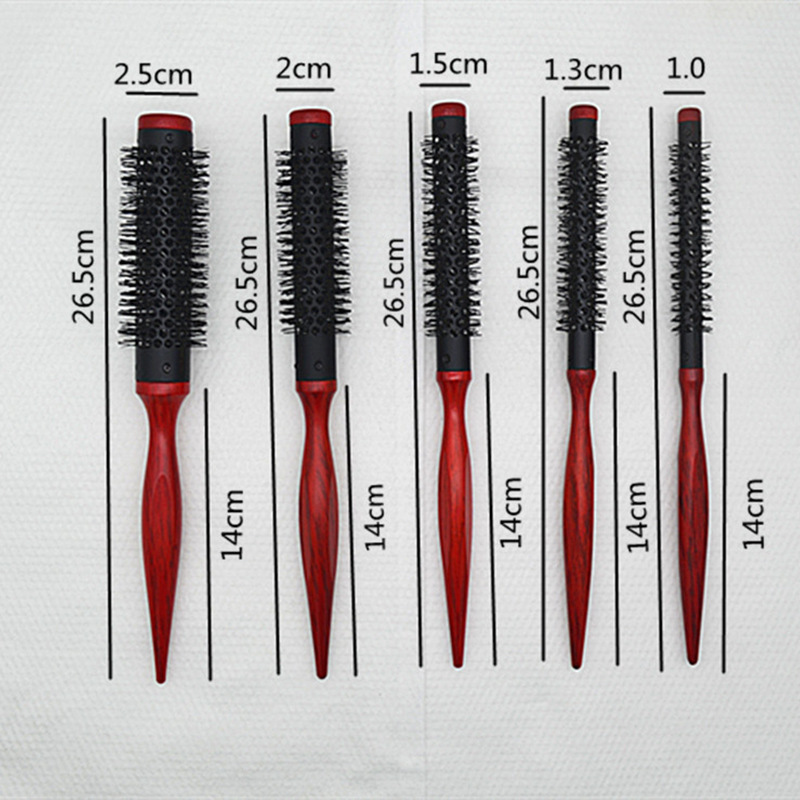Comb Inner Buckle Stylist Special High Temperature Resistant Nylon Wool Cylindrical Roller Comb Rolling Comb Hair Tools