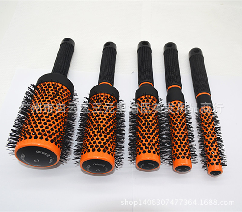 Comb Inner Buckle Stylist Special High Temperature Resistant Nylon Wool Cylindrical Roller Comb Rolling Comb Hair Tools Comb Inner Buckle Stylist Special High Temperature Resistant Nylon Wool Cylindrical Roller Comb Rolling Comb Hair Tools