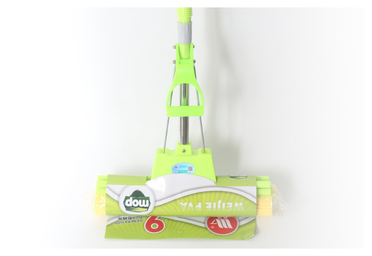 mop  Weijie 38cm Absorbent Stainless Steel Sponge Mop Household Minimalist Roller Hand Washing Free Mop