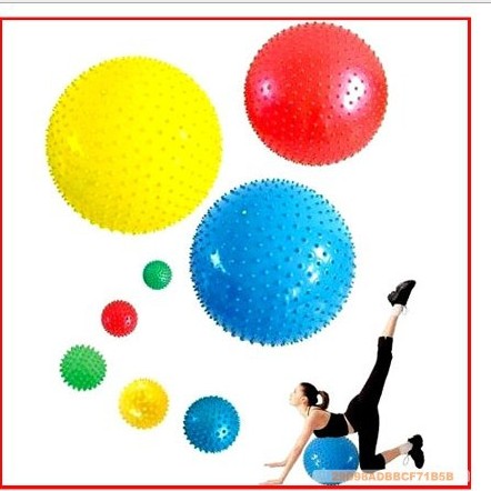 65CM massage ball yoga ball with spine fitness ball PVC yoga massage ball