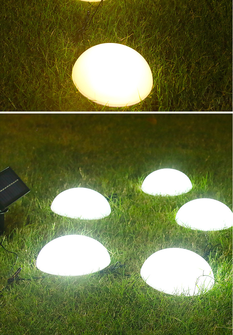 Solar One-Drag Five-Hemisphere Lamp Outdoor Lamp Park Villa Landscape Decoration Garden Lamp Led Lawn Ground Plugged Light Solar One-Drag Five-Hemisphere Lamp Outdoor Lamp Park Villa Landscape Decoration Garden Lamp Led Lawn Ground Plugged Light