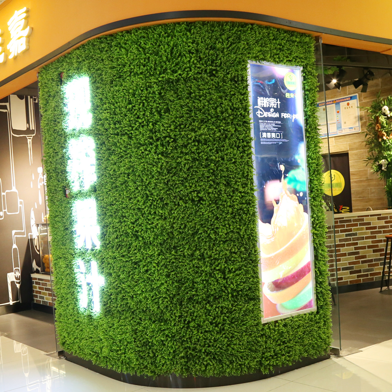 Artificial imitation plant wall lawn indoor and outdoor decoration storefront door head signs background grass 
