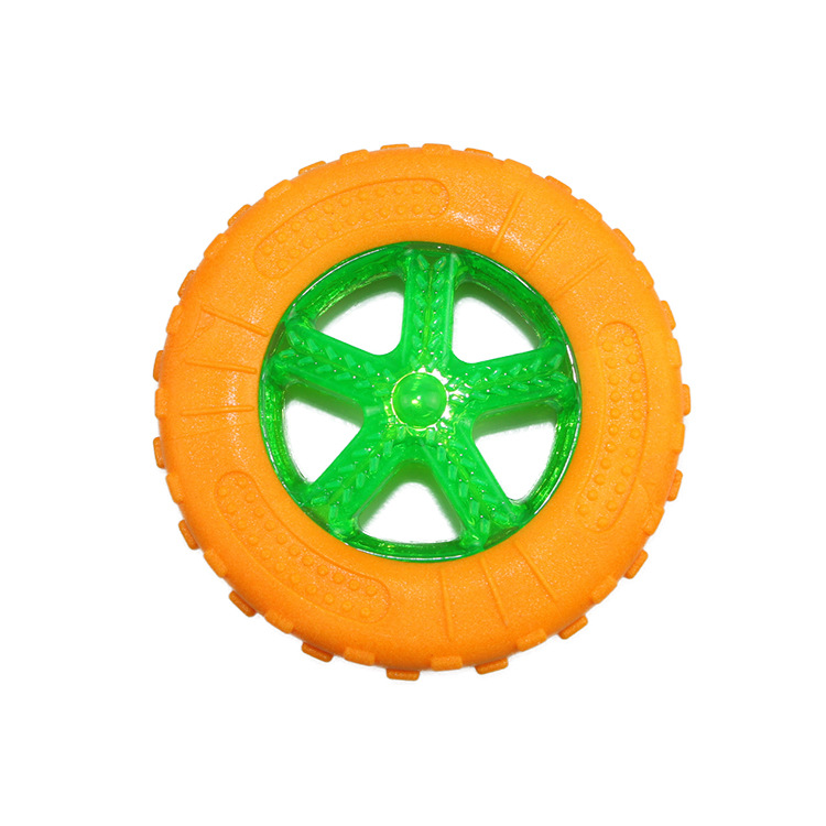 Cross-Border Pet Products TPR Rugby Tire Sounding Luminous Floating Molar Long Lasting Training Toys
