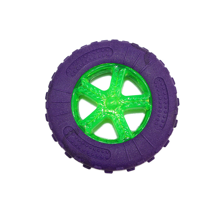 Cross-Border Pet Products TPR Rugby Tire Sounding Luminous Floating Molar Long Lasting Training Toys