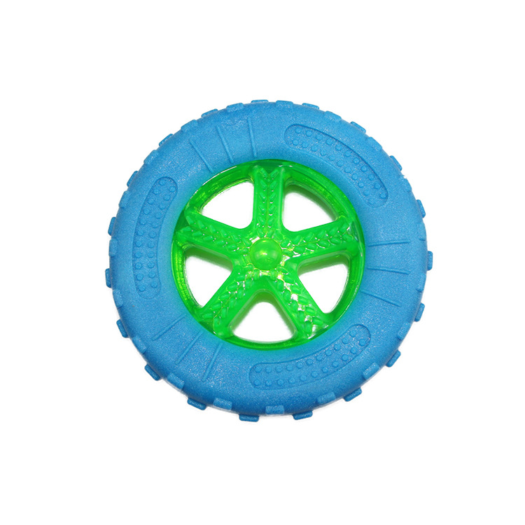 Cross-Border Pet Products TPR Rugby Tire Sounding Luminous Floating Molar Long Lasting Training Toys