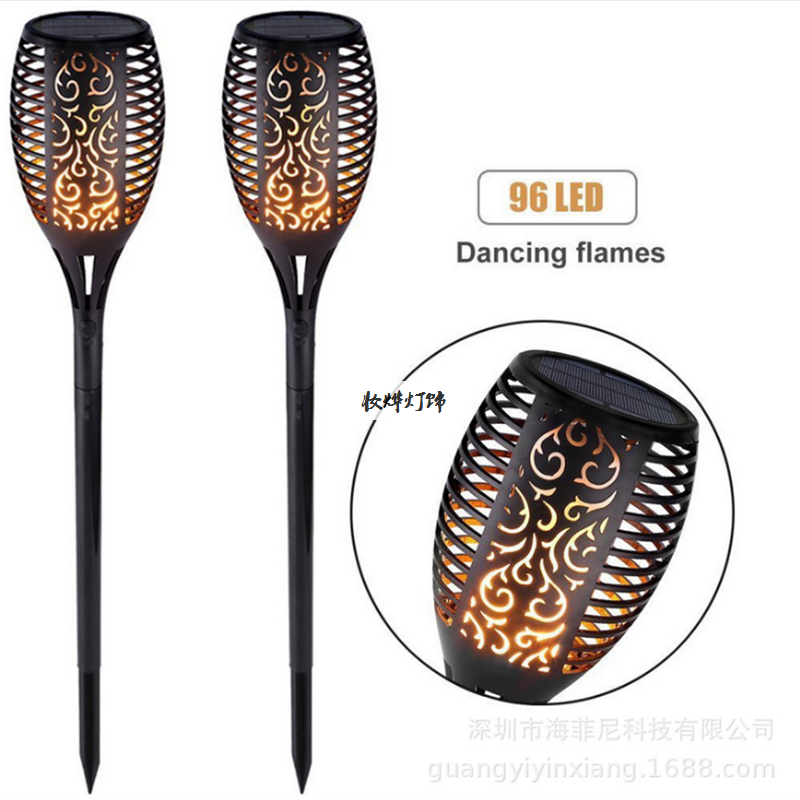 USB charged flame lamp lawn plug - in lamp hot style electronics solar flame lamp