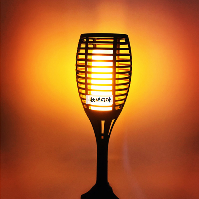 USB charged flame lamp lawn plug - in lamp hot style electronics solar flame lamp