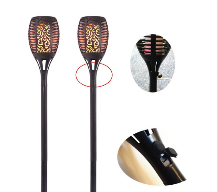 USB charged flame lamp lawn plug - in lamp hot style electronics solar flame lamp USB charged flame lamp lawn plug - in lamp hot style electronics solar flame lamp