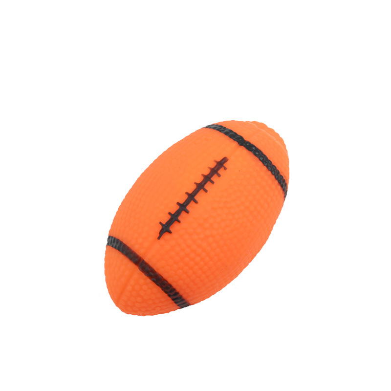 Wholesale Pet Tangjiao Toy Sound Rugby Cat Dog Vent Toy Dog Ball Dog Training Supplies
