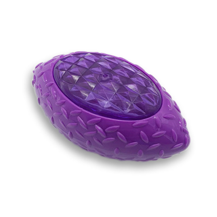 Spot Pet Toy Ball Sounding Luminous Rugby Rubber Teeth Cleaning Bite-Resistant Interactive Dog Toy Spot Pet Toy Ball Sounding Luminous Rugby Rubber Teeth Cleaning Bite-Resistant Interactive Dog Toy